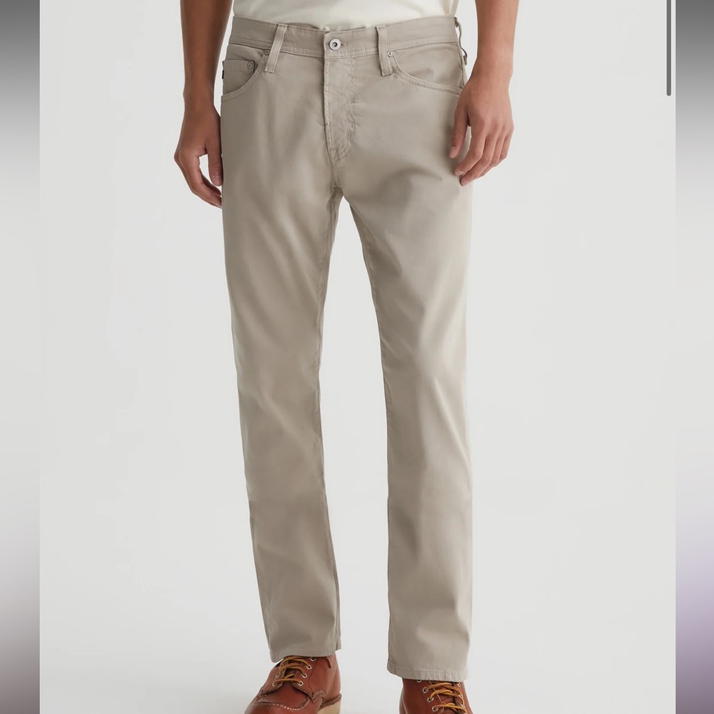 AG Everett SUD Sueded Slim Straight Jeans